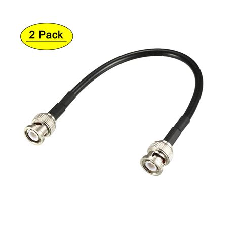 Uxcell Rg58 Coaxial Cable With Bnc Male To Bnc Male Connectors 50 Ohm 8