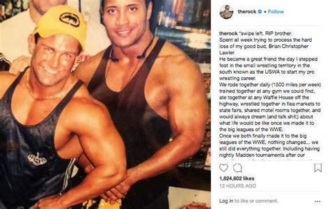 The Rock Says Goodbye To Brian Christopher With Heartfelt Message