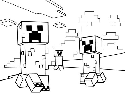 The coloring page is printable and can be used in the classroom or at home. Minecraft Coloring Pages : Free Printable Minecraft PDF ...