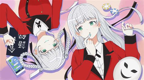 Wallpaper Anime Girls Kakegurui Kirari Momobami Ririka Momobami