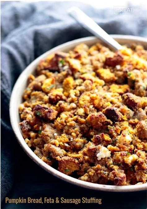 low carb pumpkin bread sausage and feta stuffing ibih recipe keto holiday recipes low carb