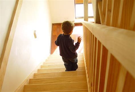 Child Walking Up Stairs