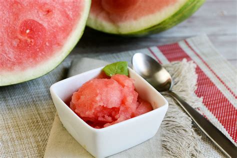 How To Make Homemade Watermelon Sorbet Recipe Watermelon Sorbet