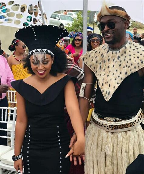 Couple In Xhosa And Zulu Traditional Wedding Attire Clipkulture Clipkulture