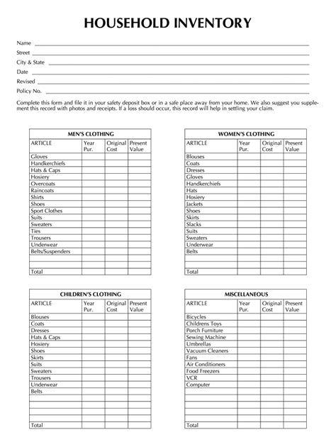Household Items List Pdf Fill Out And Sign Online Dochub