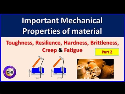Important Mechanical Properties Of Material Part 2 YouTube