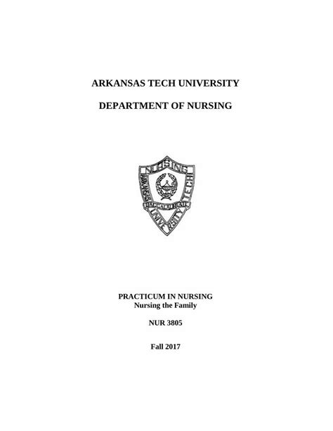 Pdf Arkansas Tech University Department Of Nursing · Arkansas Tech University Department Of