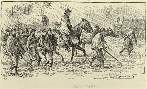 Edwin Forbes Drawing Of The January 1863 Mud March The Strawfoot