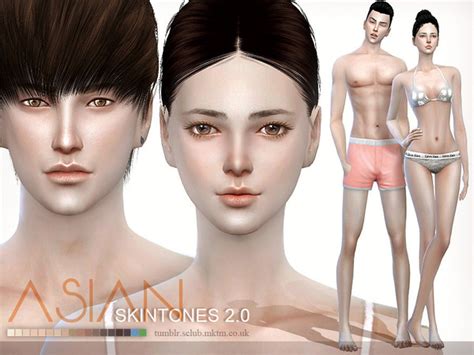 My Sims 4 Blog S Club Asian Skin 20 For Males And