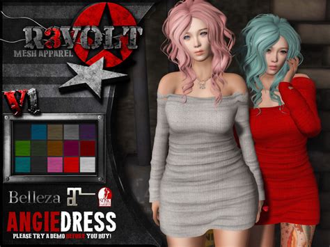 Second Life Marketplace R3 Angie Dress V1