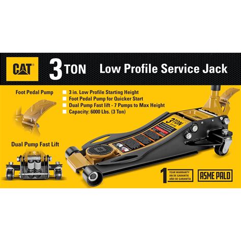 3 Ton Low Profile Service Jack Cat Premium Products