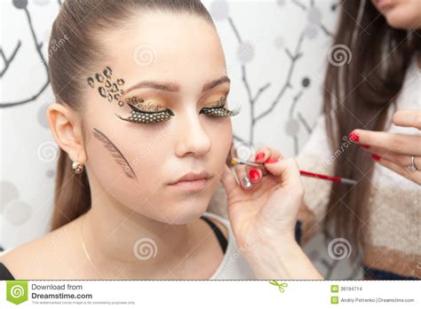 Makeup Stock Photo Image Of Fashion Applying Attractive 36194714