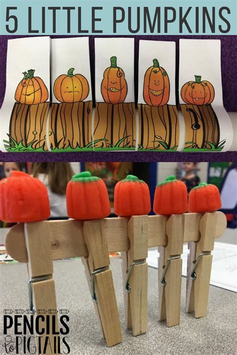 5 Little Pumpkins Stem Ela Crafts Math And More Pencils To