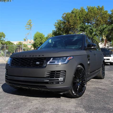 2019 Range Rover Supercharged Wrapped Matrix Black All Accents