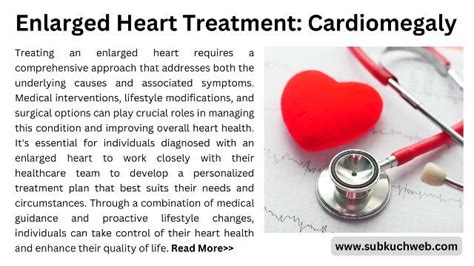 Enlarged Heart Treatment Cardiomegaly A Comprehensive Guide