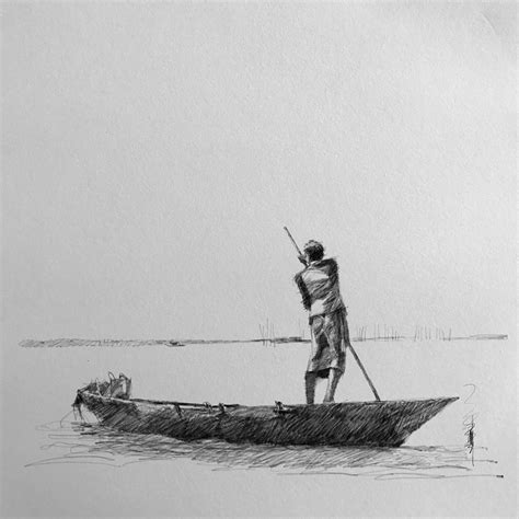 Fisherman Drawing At Explore Collection Of