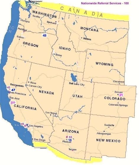 West Coast Regional Wall Map By Maps Com Mapsales Gambaran