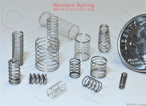 A Coin And Some Springs On A White Surface