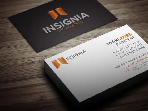 Personalize professional calling cards with a wide selection of shapes, sizes, finishes and materials. Custom Home Builder Calgary - Business Card Design • Amortech