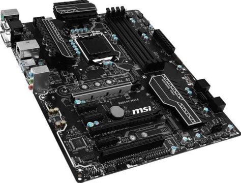 Msi B250 Pc Mate Lga 1151 Intel B250 Ddr4 Usb 31 Atx Motherboard 911