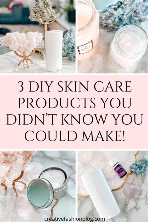 3 Diy Skin Care Products You Didnt Know You Could Make Creative Fashion Blog In 2020 Diy