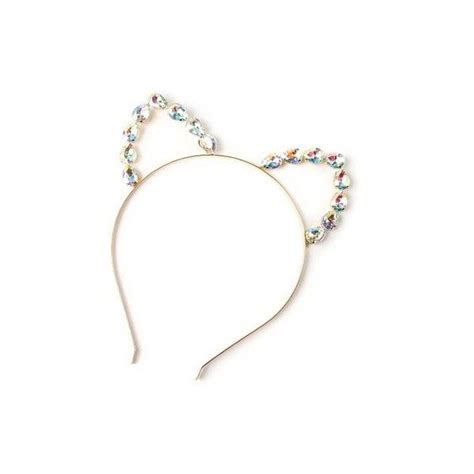 Aurora Borealis Gem Cat Ears Headband Claires Hair Band