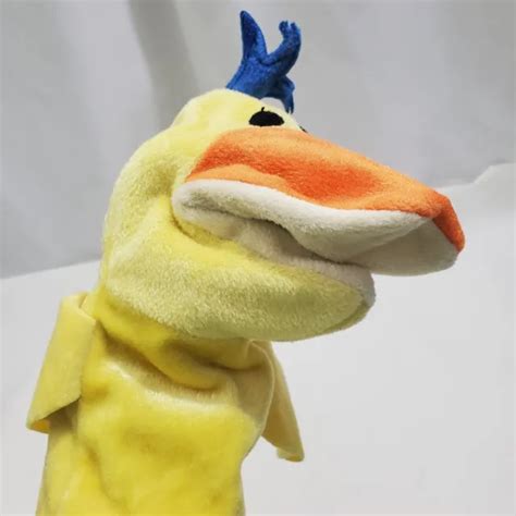 Baby Einstein Duck Hand Puppet Plush Movie Show Yellow Developmental