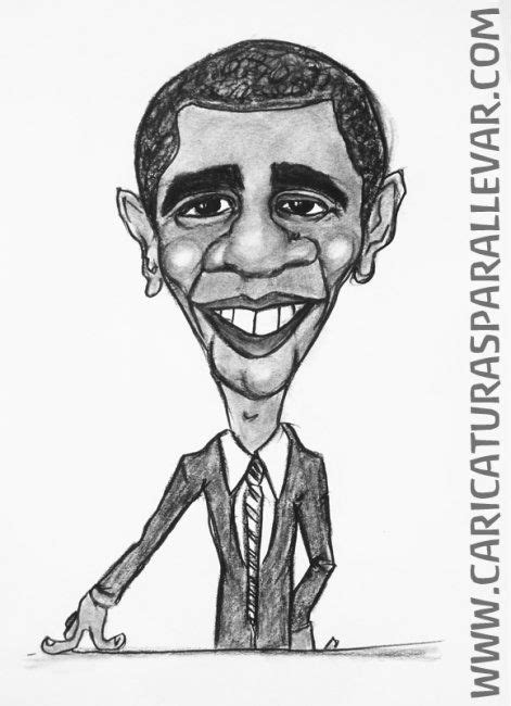 Caricatura De Barack Obama Dibujo Por Caricaturas Para Llevar Artmajeur
