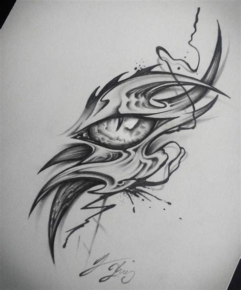 Dragon Eye 20i Added Some More Detail Dragon Dragoneye Tattoo