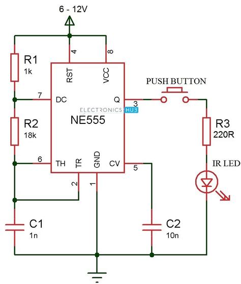 Ir Transmitter And Receiver Circuits Electronic Circuit
