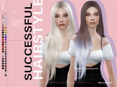 Leah Lillith S Leahlillith Successful Hairstyle Sims Hair Womens Vrogue