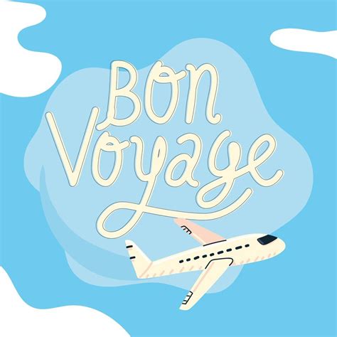 Airplane Bon Voyage Tourism 4204976 Vector Art At Vecteezy