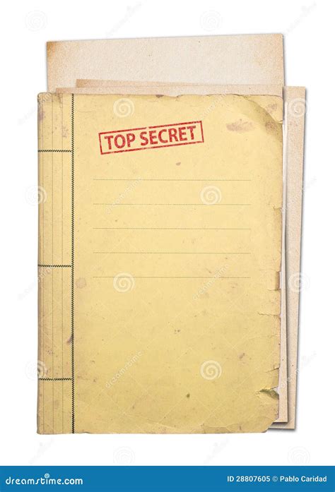 Template Top Secret Folder Hetysl