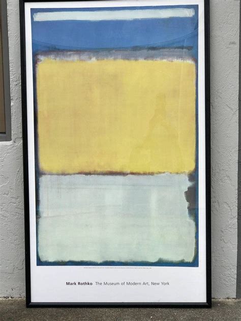 Monumental Rothko Exhibition Offset Lithographic Poster For Moma No