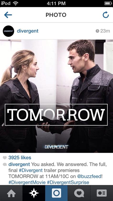 Full Final Divergent Trailer Premieres Tommorow At 11am E On Buzzfeed
