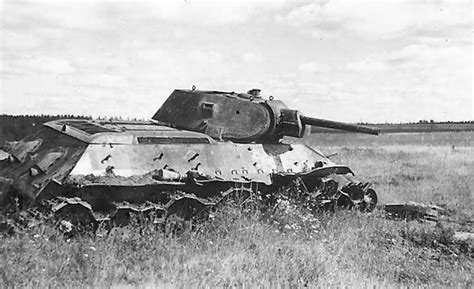 Knocked Out Soviet Tank T 34 2 World War Photos