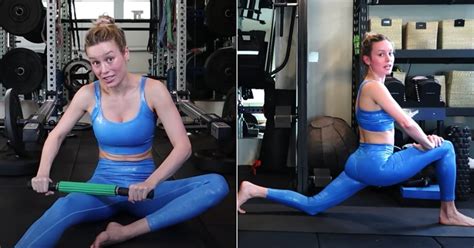 Get Brie Larson S Post Workout Stretching Recovery Routine POPSUGAR Fitness UK