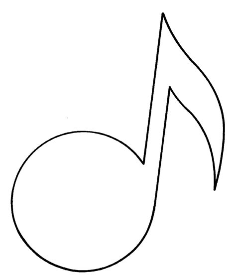 Free Music Note Outline Download Free Music Note Outline Png Images