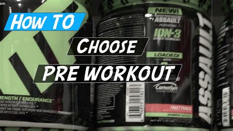 How To Choose Pre Workout Youtube