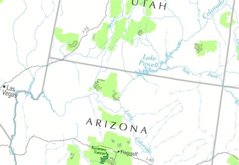 Southern Utahnorthern Arizona Class I Map Forest Service Air