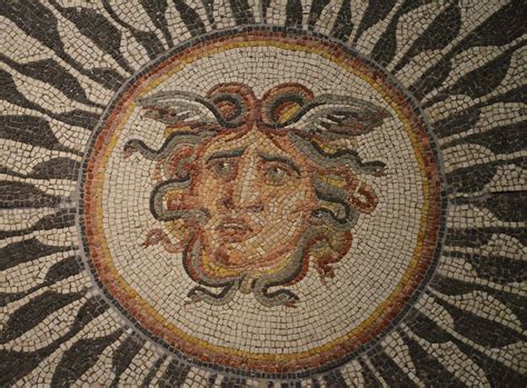 Medusa Mosaic Antique Art Roman Art Medusa Art