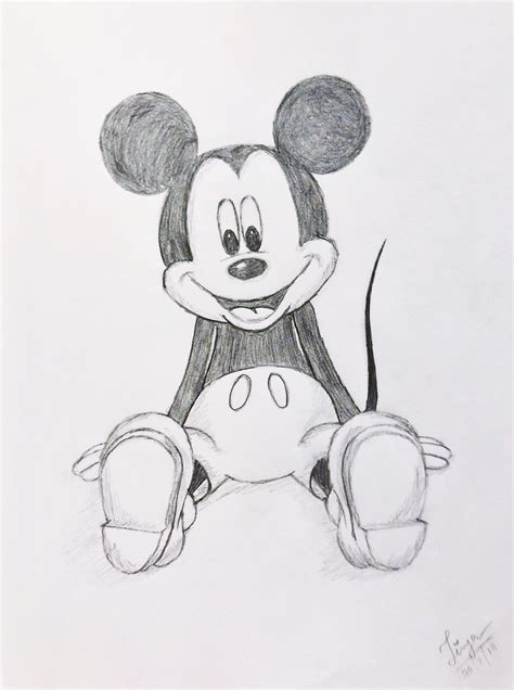 Cartoon Drawing Ideas Sketch Disney With Simple Drawing Sketch Art