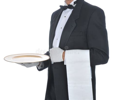 Kelner Met Dienblad Stock Foto Image Of Butler Persoon 11436086