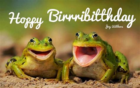 Frog Saying Happy Birthday
