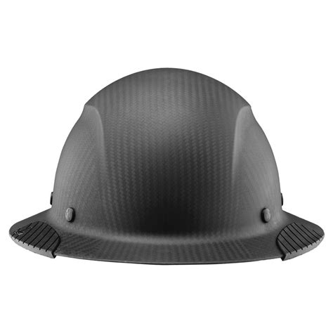 Lift Dax Matte Black Carbon Fiber Full Brim Hard Hat