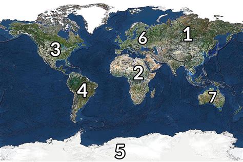 The 7 Continents Ranked By Size And Population