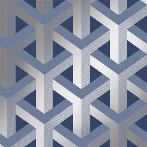 I Love Wallpaper Structure Geometric Wallpaper Navy Wallpaper From I
