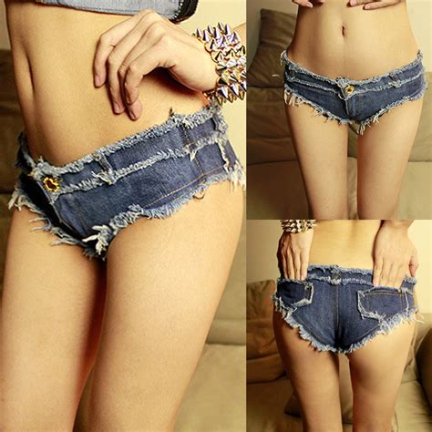 2016 Best Sales New Womens Summer Tide Sexy Bar Girls Jeans Upskirt Mini Pants Cotton Wpc004 In
