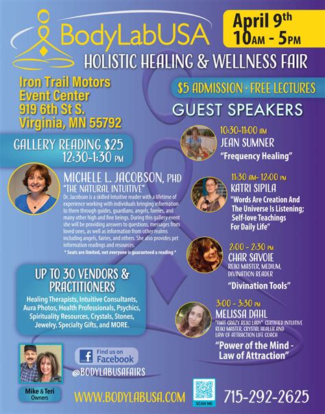 Holistic Healing & Wellness Fair- Virginia, MN - BodyLabUSA Fairs