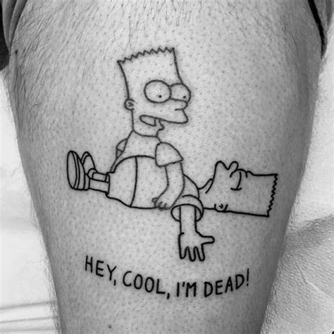60 Simpsons Tattoo Ideas For Men Animated Designs Simpsons Tattoo Simpsons Tattoo Ideas